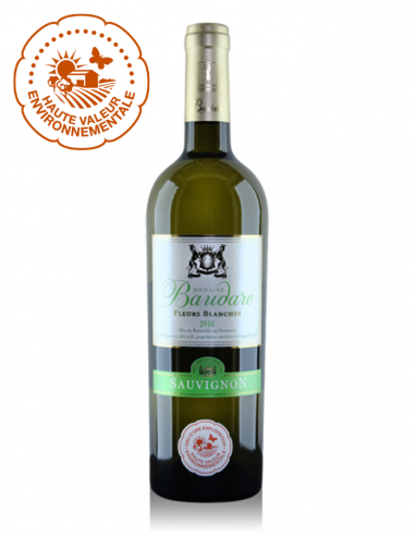 Vin blanc : Baudare - Fleurs blanches